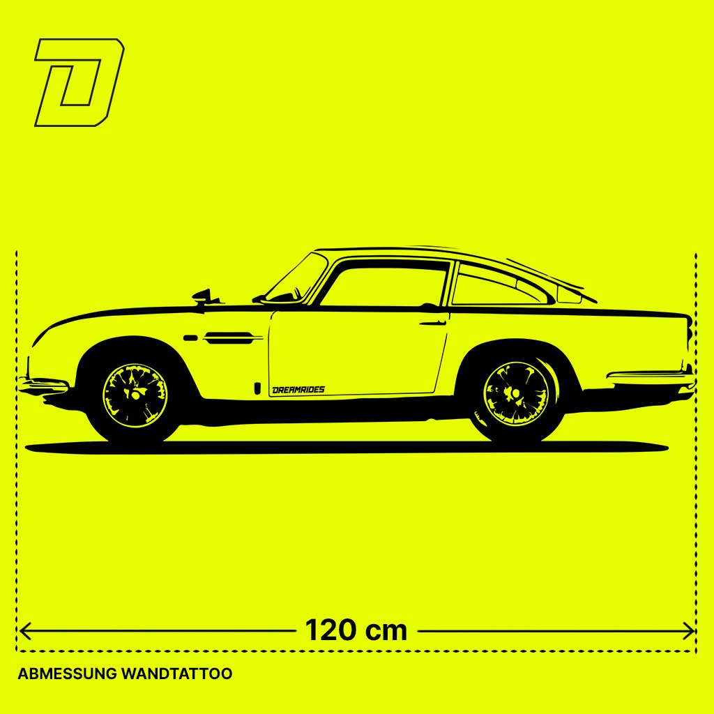 Wandtattoo - Aston Martin DB5 "James Bond" (1963)