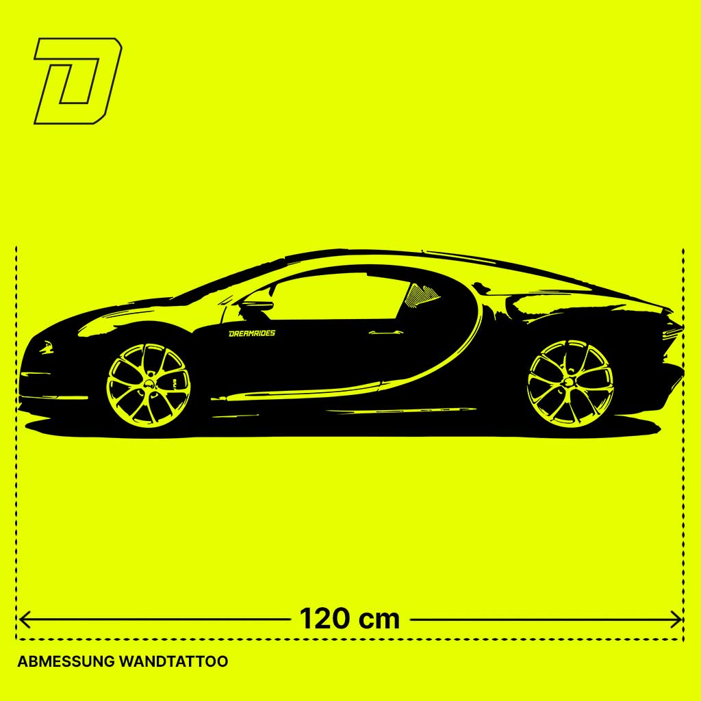 Wandtattoo - Bugatti Chiron (2017)