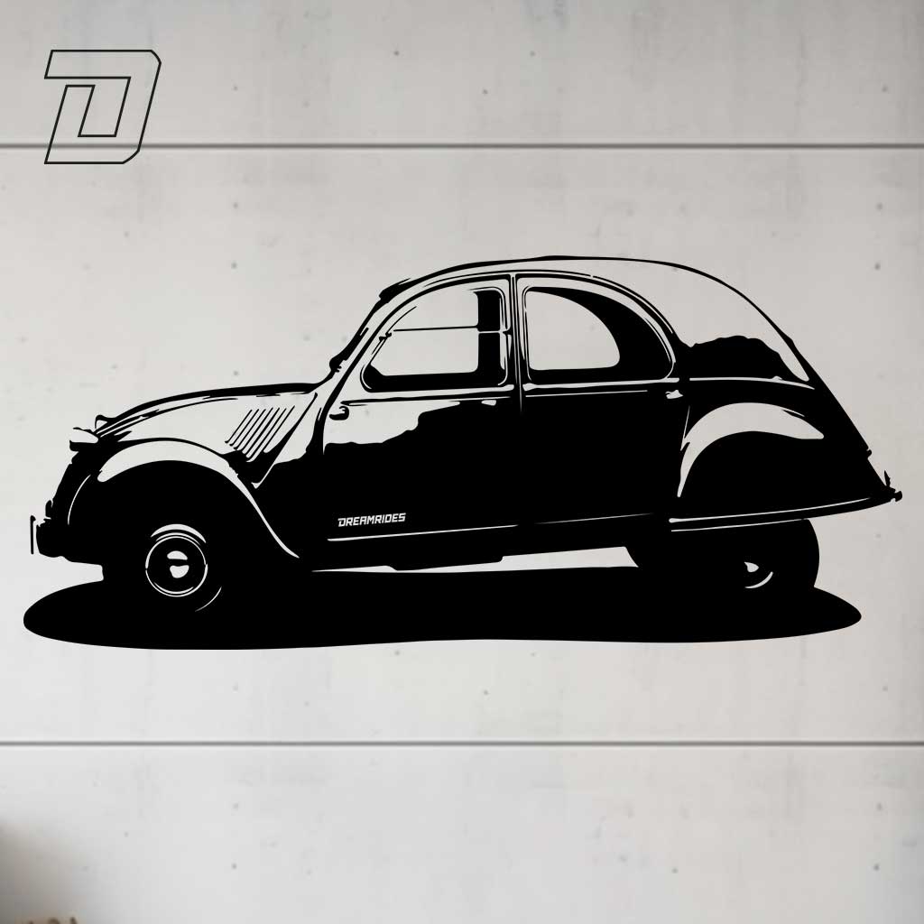 Wandtattoo - Citroen 2CV (1950)