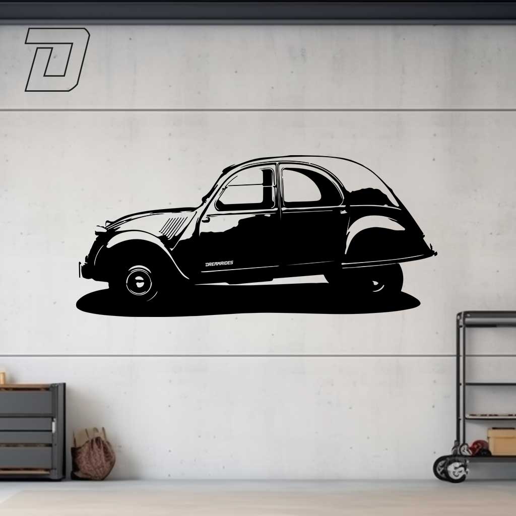 Wandtattoo - Citroen 2CV (1950)