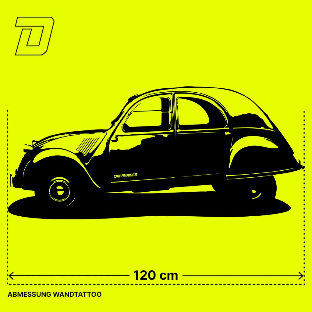 Wandtattoo - Citroen 2CV (1950)