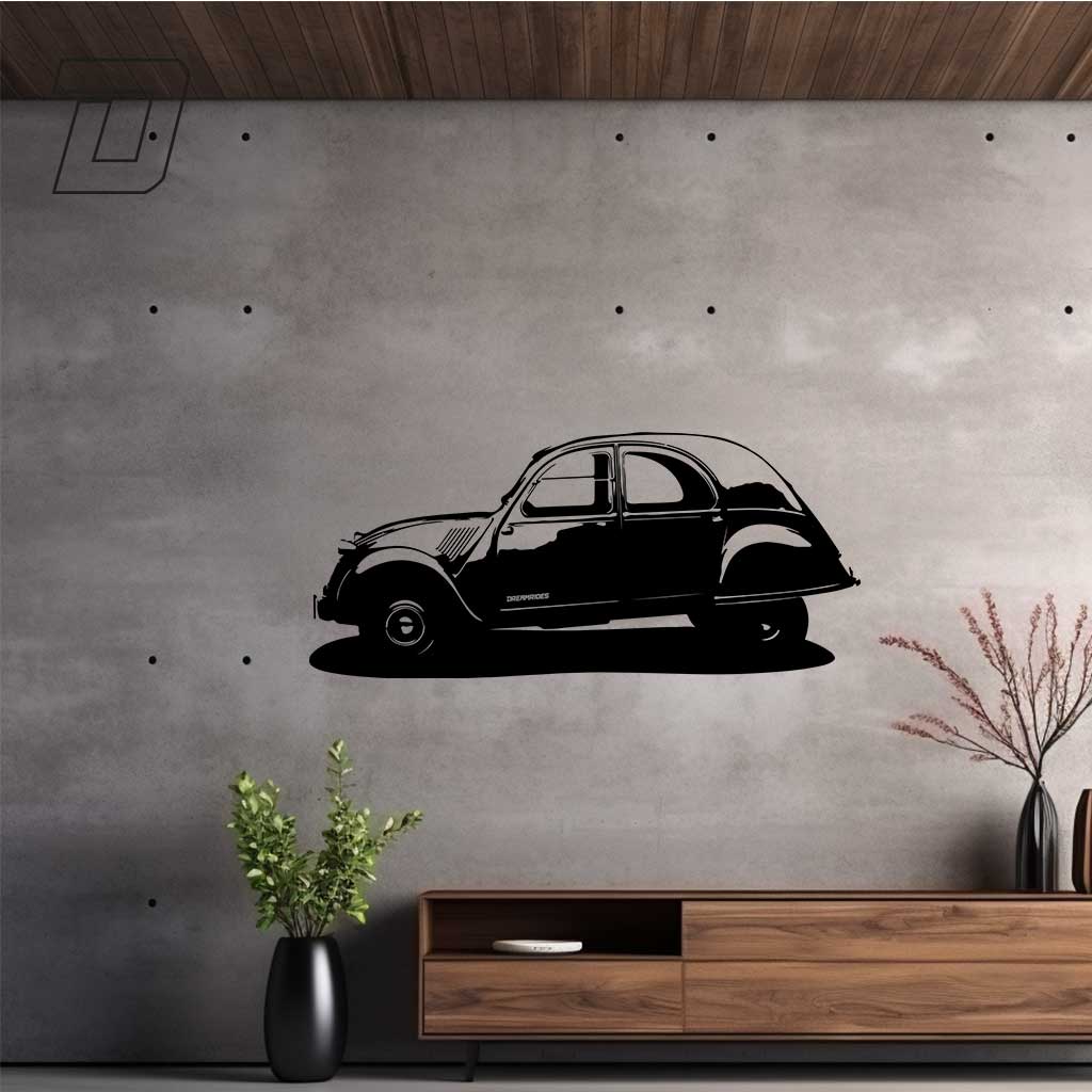 Wandtattoo - Citroen 2CV (1950)