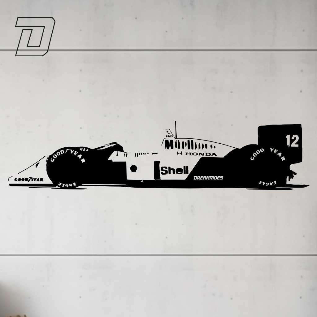 Wandtattoo - McLaren F1 "Ayrton Senna" (1988)