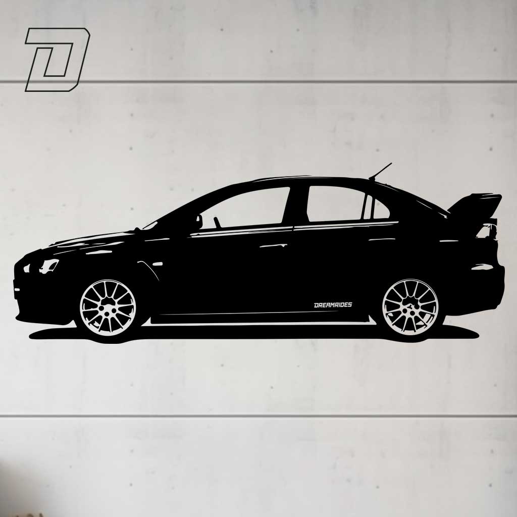 Wandtattoo - Mitsubishi Lancer Evolution 10 (2007)