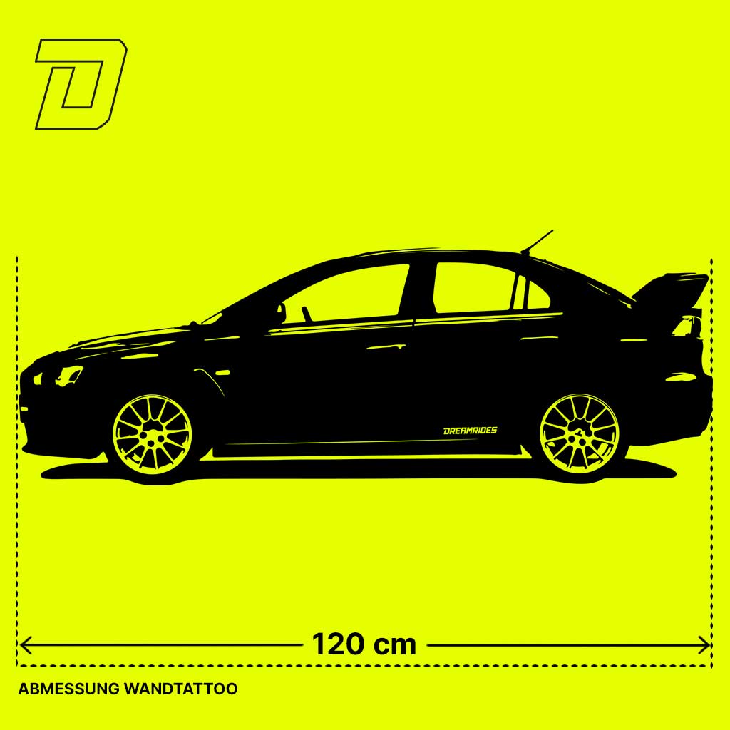 Wandtattoo - Mitsubishi Lancer Evolution 10 (2007)