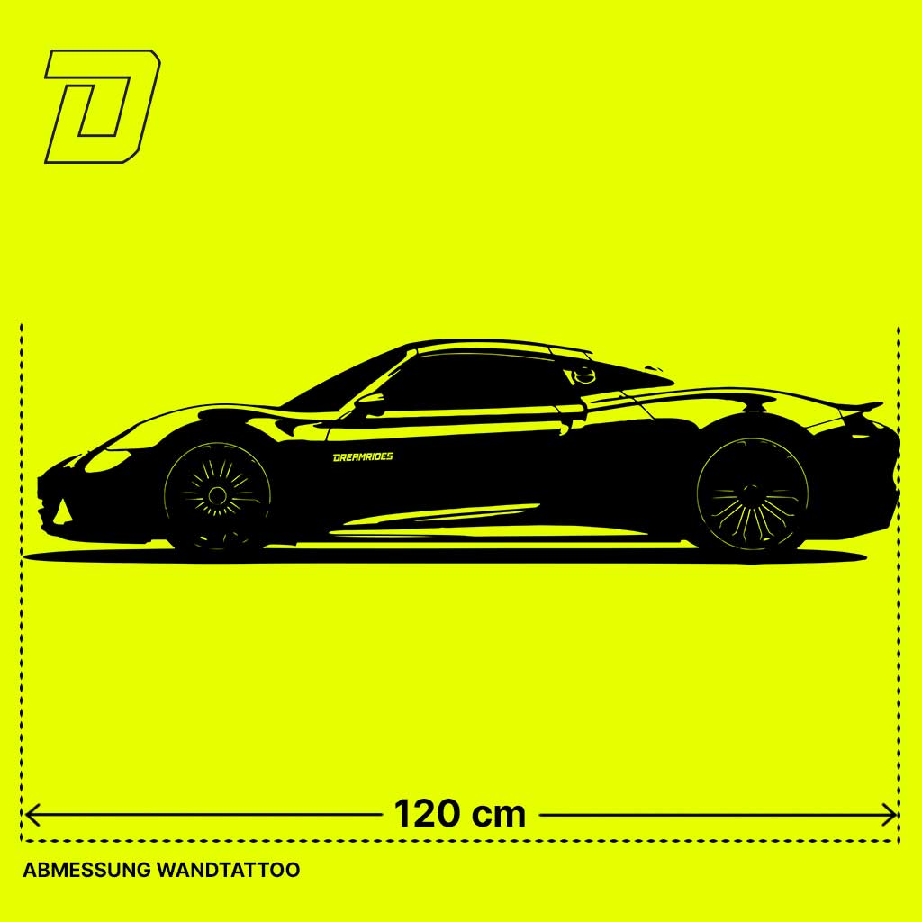 Wandtattoo - Porsche 918 Spyder (2015)