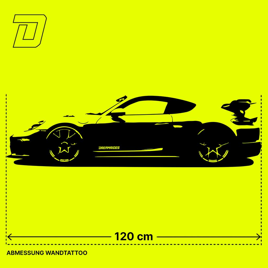 Wandtattoo - Porsche Cayman GT4 RS (2022)