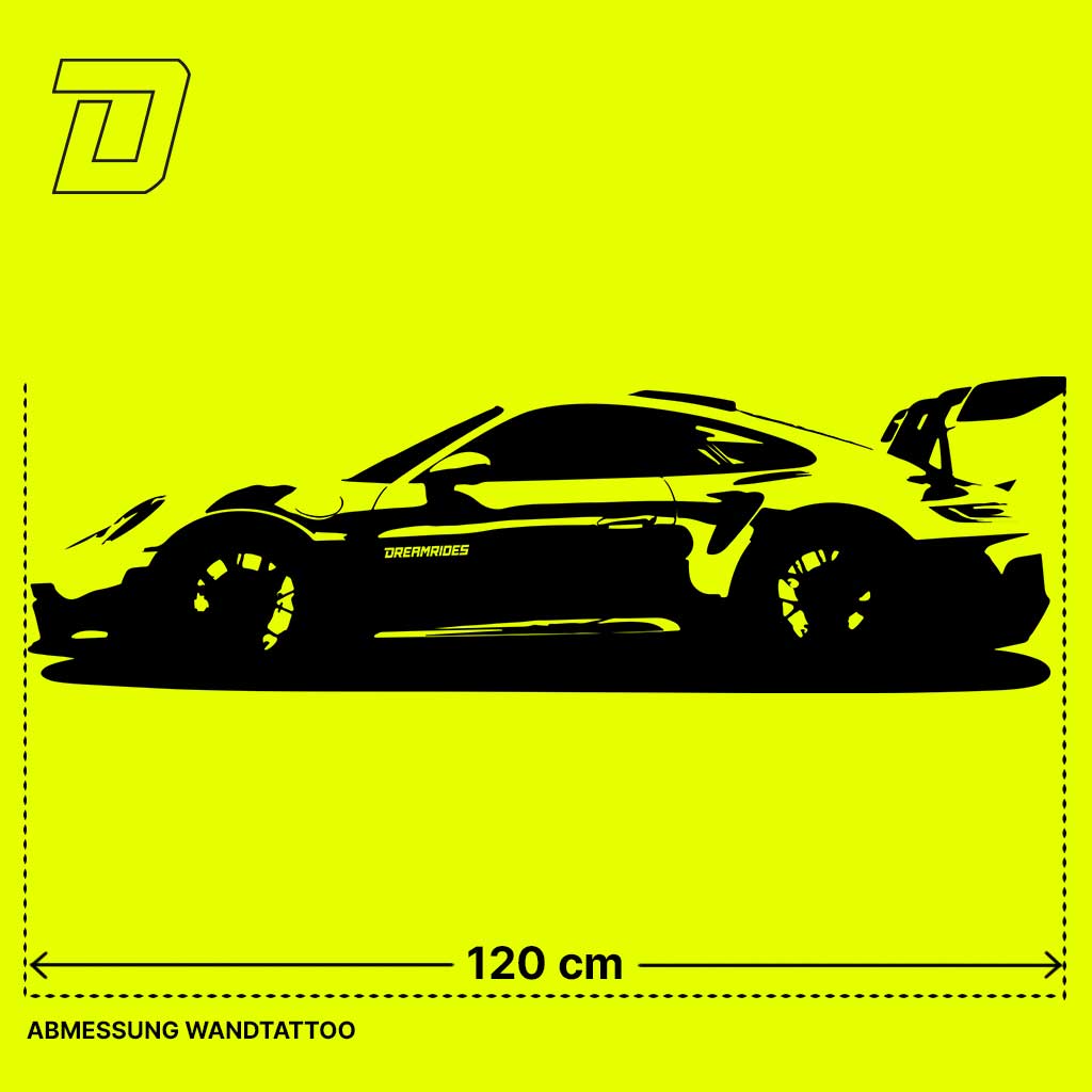 Wandtattoo - Porsche 911 (992) GT3 RS (2023)