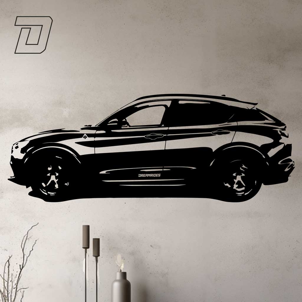 Wandtattoo - Alfa Romeo Stelvio Quadrifoglio (2020)