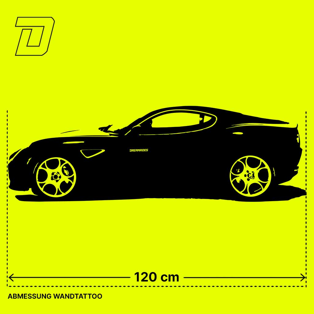 Wandtattoo - Alfa Romeo 8C Competizione (2007)