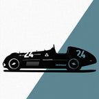 Alfa Romeo F1 "Juan Fangio" (1951) - Wandtattoo