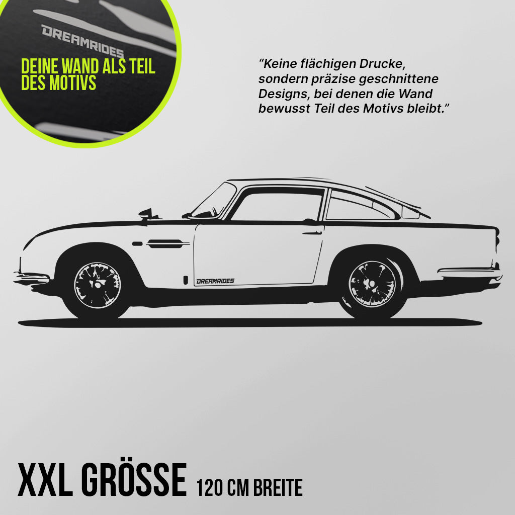 Aston Martin DB5 "James Bond" (1963) - Wandtattoo