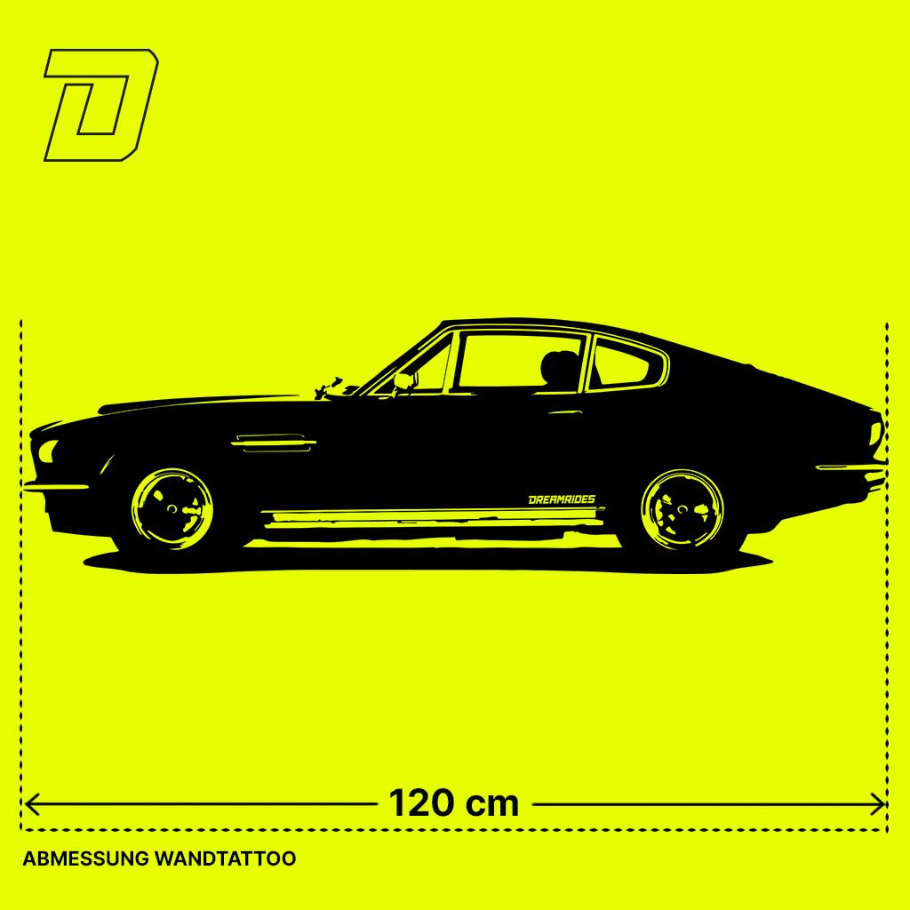 Wandtattoo - Aston Martin DBS-Vantage "James Bond" (1970)
