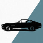 Aston Martin DBS-Vantage "James Bond" (1970) - Wandtattoo