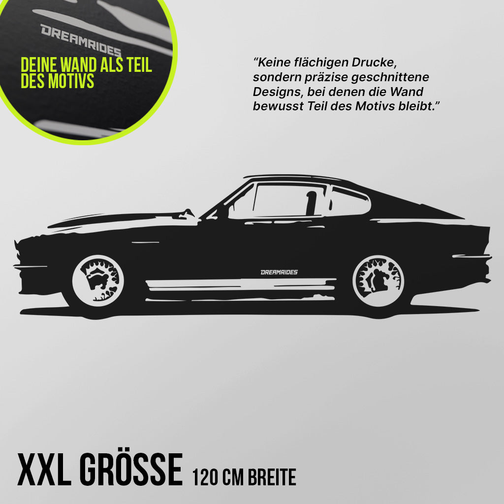 Aston Martin V8 "James Bond" (1972) - Wandtattoo