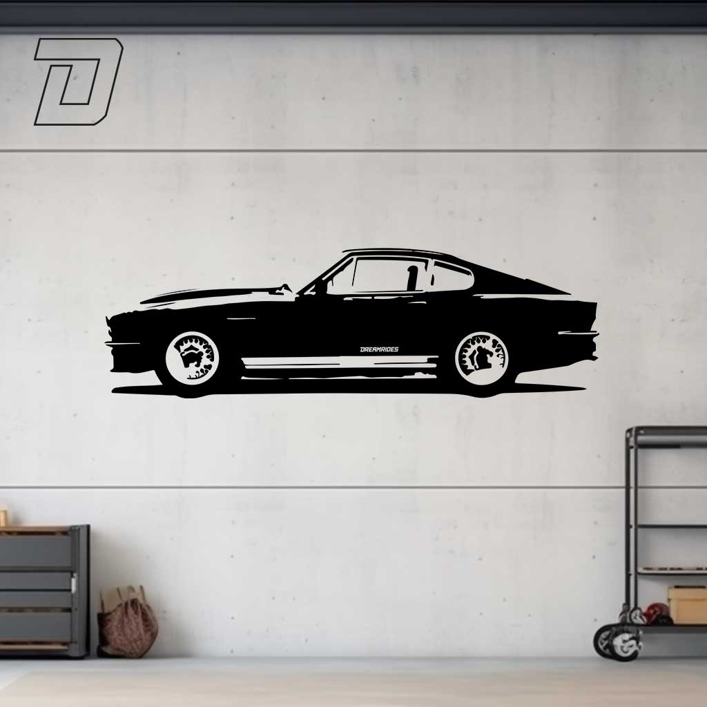 Aston Martin V8 "James Bond" (1972) - Wandtattoo
