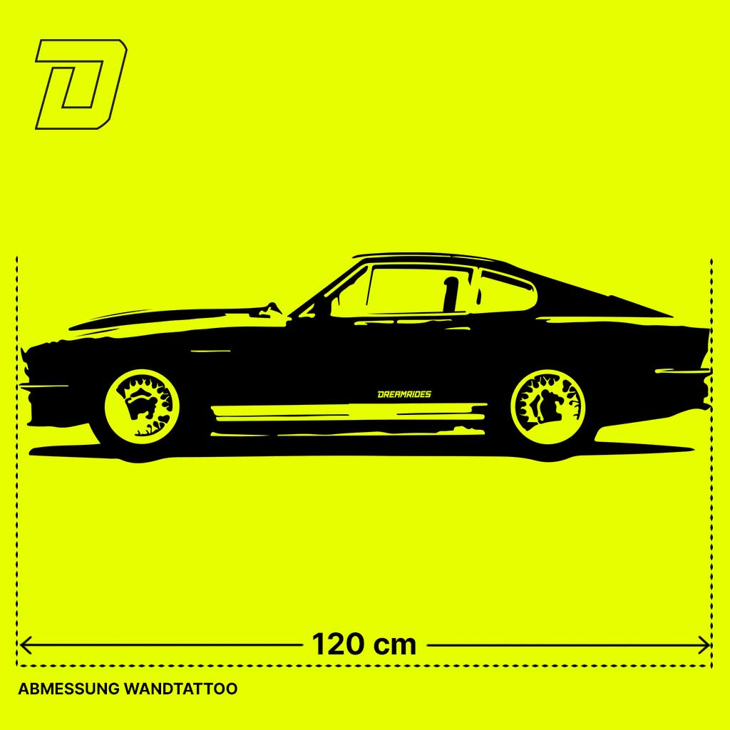 Wandtattoo - Aston Martin V8 "James Bond" (1972)