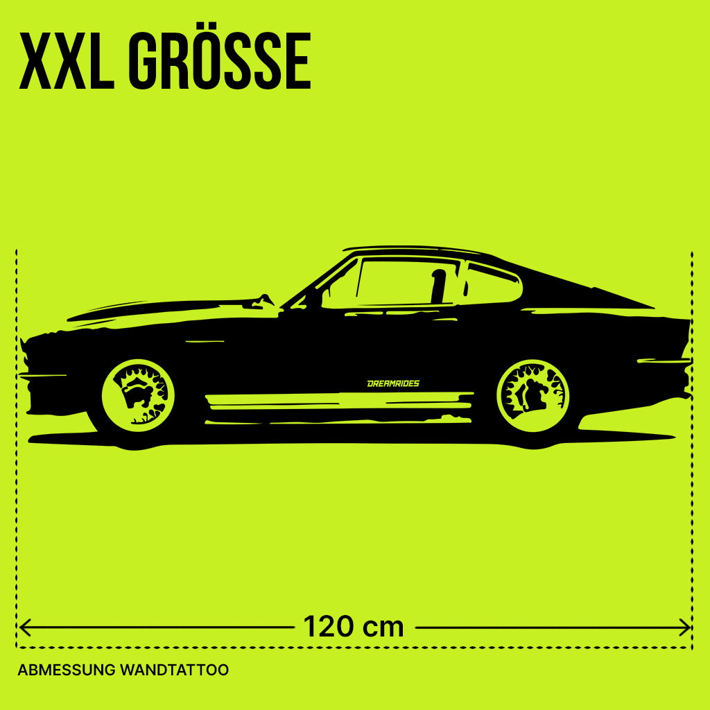 Aston Martin V8 "James Bond" (1972) - Wandtattoo