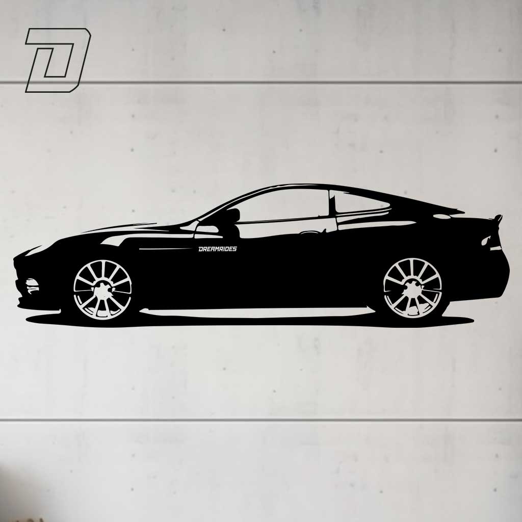 Wandtattoo - Aston Martin V12 Vanqish "James Bond" (2001)