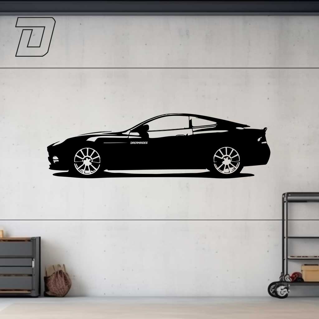 Wandtattoo - Aston Martin V12 Vanqish "James Bond" (2001)