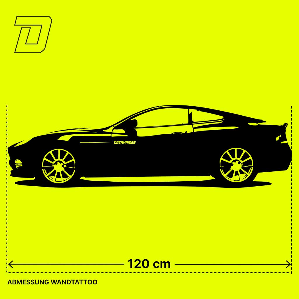 Wandtattoo - Aston Martin V12 Vanqish "James Bond" (2001)