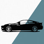 Aston Martin V12 Vanqish "James Bond" (2001) - Wandtattoo