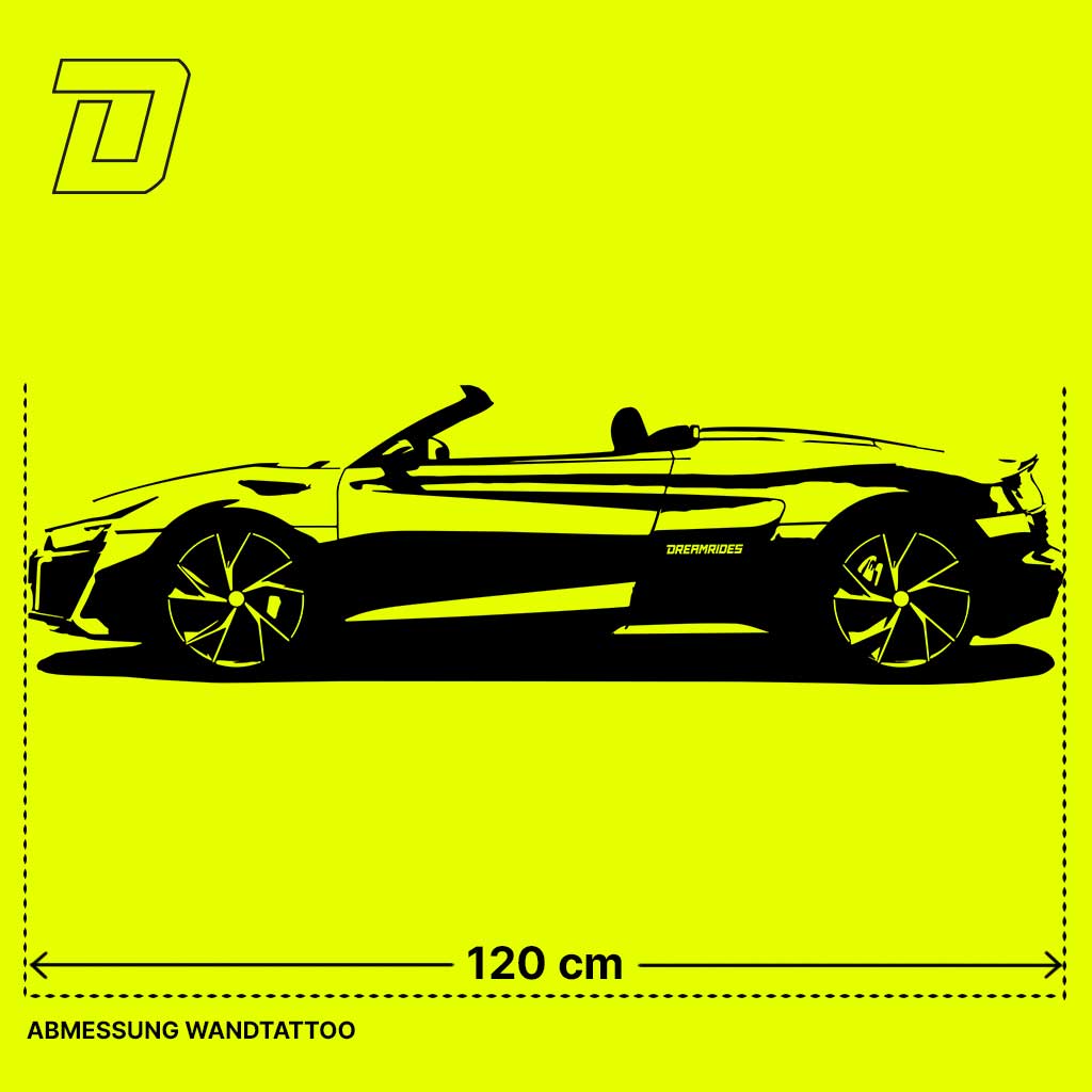 Wandtattoo - Audi R8 Spyder (2022)