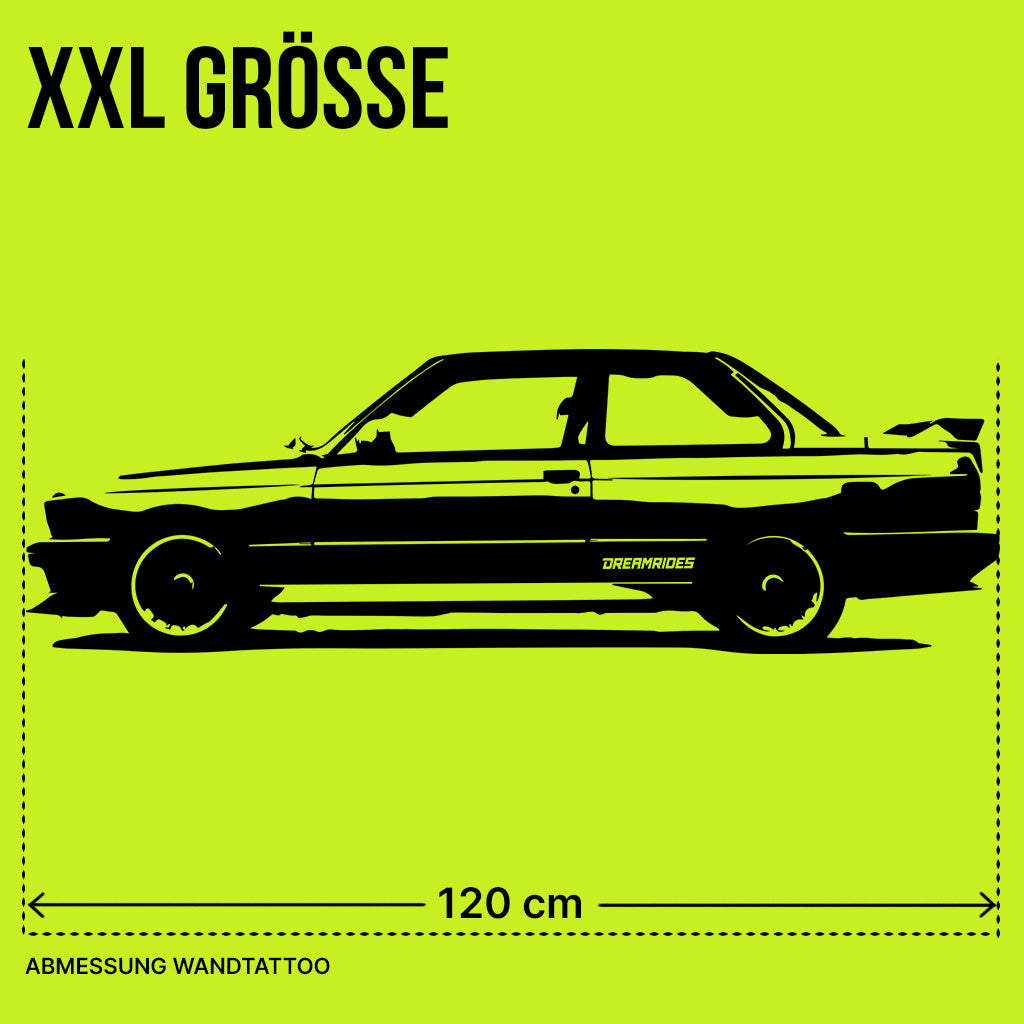 BMW M3 E30 (1986) - Wandtattoo