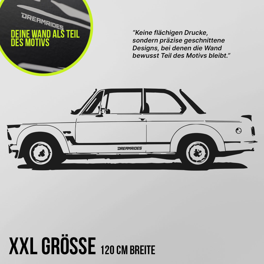 BMW 2002 Turbo (1973) - Wandtattoo