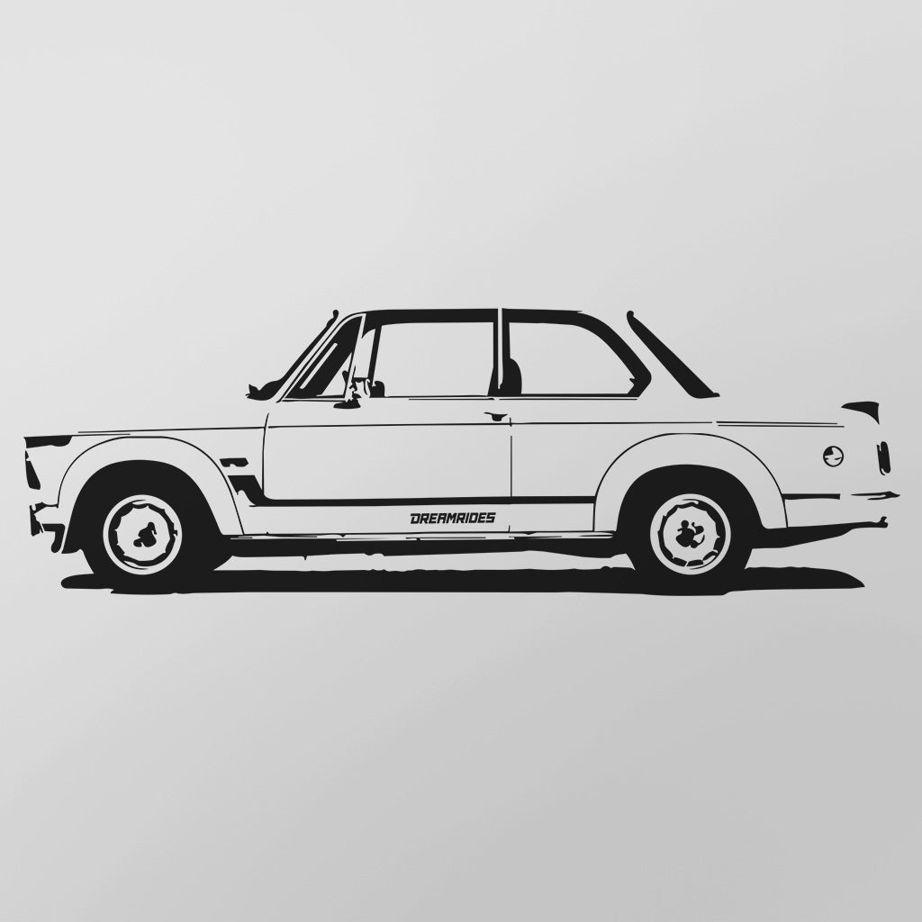 BMW 2002 Turbo (1973) - Wandtattoo