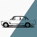 BMW 2002 Turbo (1973) - Wandtattoo