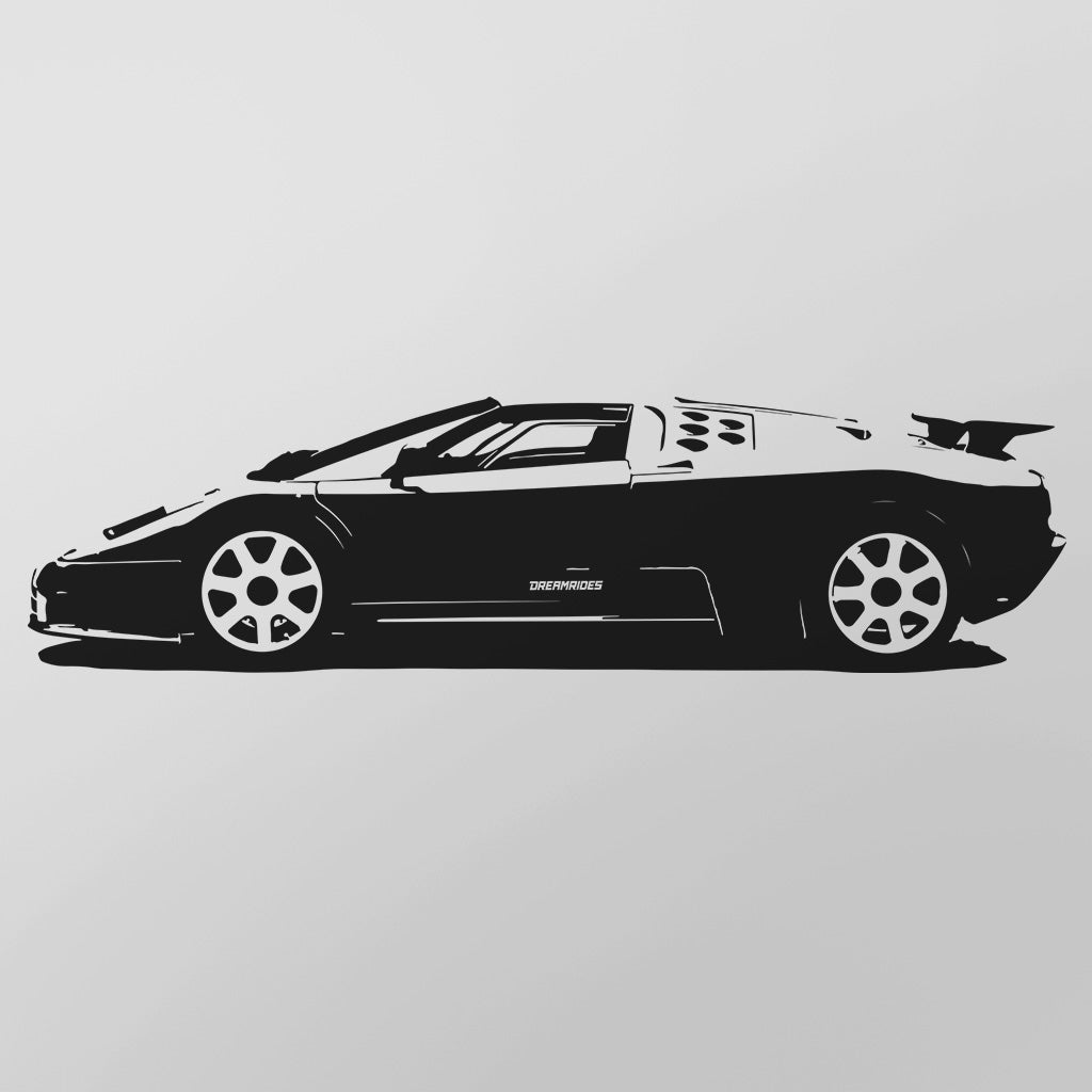 Bugatti EB110 Supersport (1991) - Wandtattoo