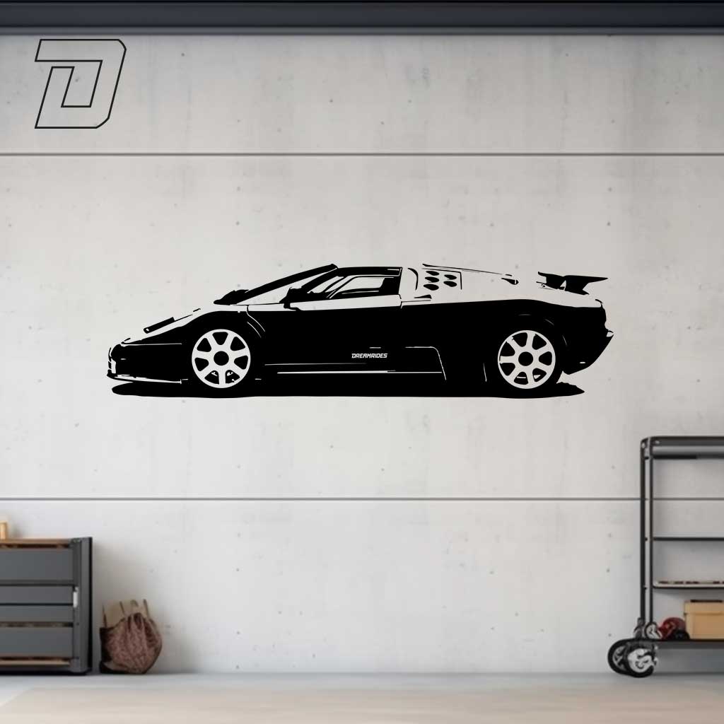 Bugatti EB110 Supersport (1991) - Wandtattoo
