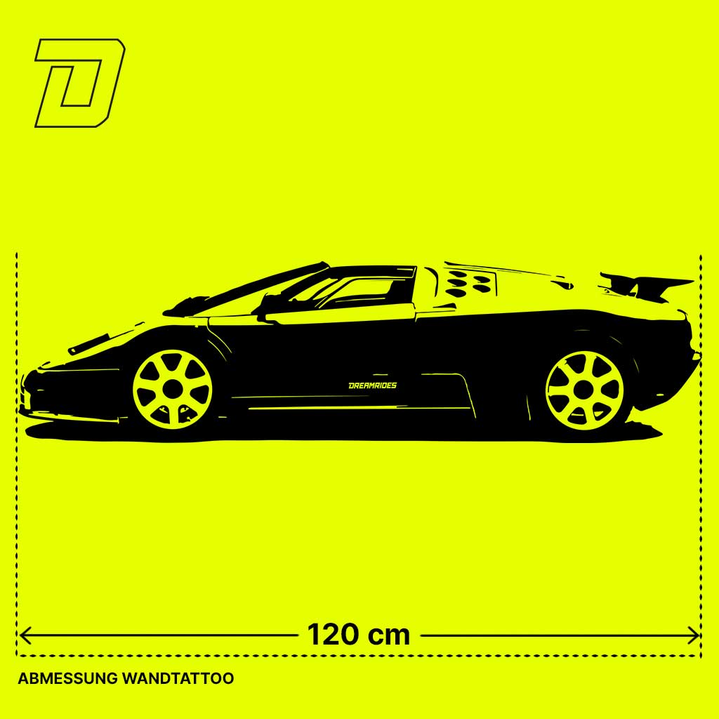 Wandtattoo - Bugatti EB110 Supersport (1991)