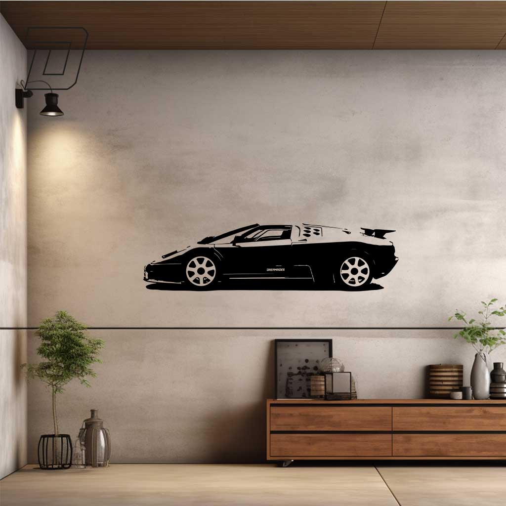 Bugatti EB110 Supersport (1991) - Wandtattoo