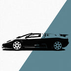 Bugatti EB110 Supersport (1991) - Wandtattoo