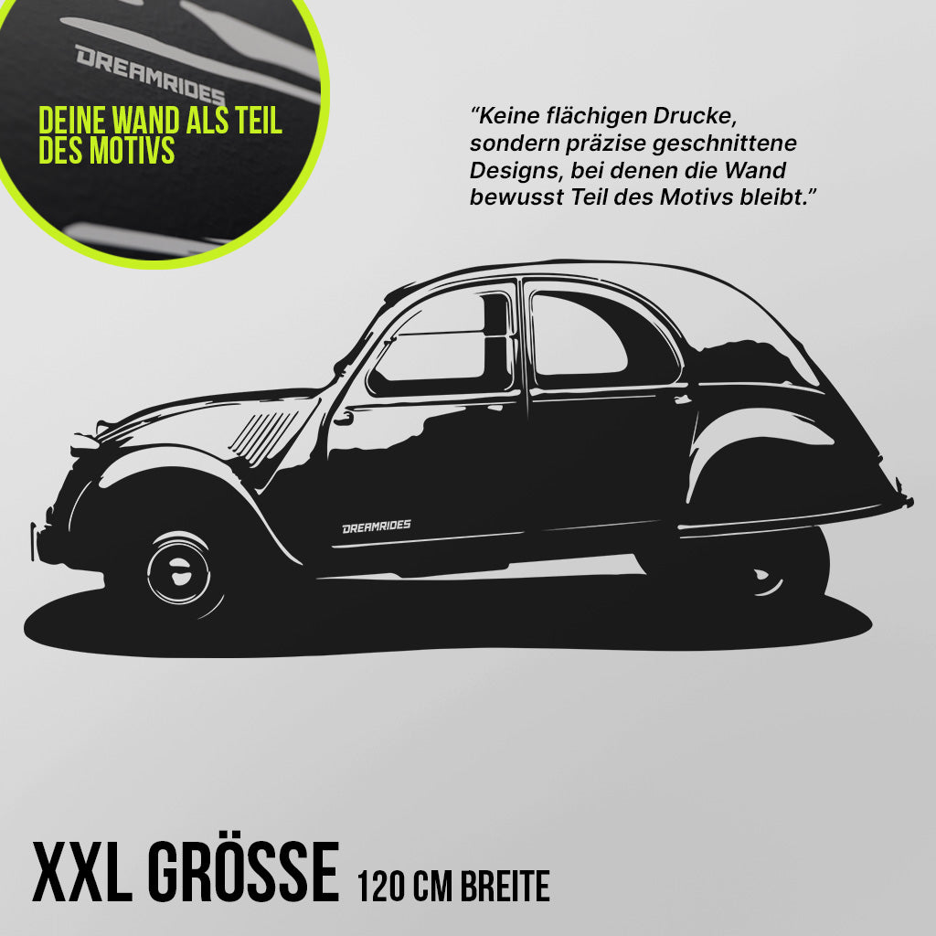 Citroen 2CV (1950) - Wandtattoo