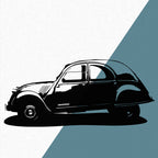 Citroen 2CV (1950) - Wandtattoo