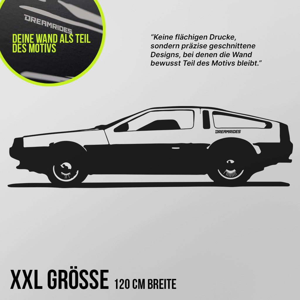 DeLorean DMC-12 (1981) - Wandtattoo