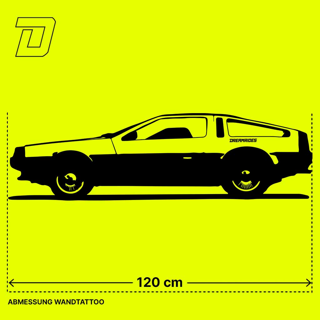 Wandtattoo - DeLorean DMC-12 (1981)