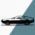 DeLorean DMC-12 (1981) - Wandtattoo