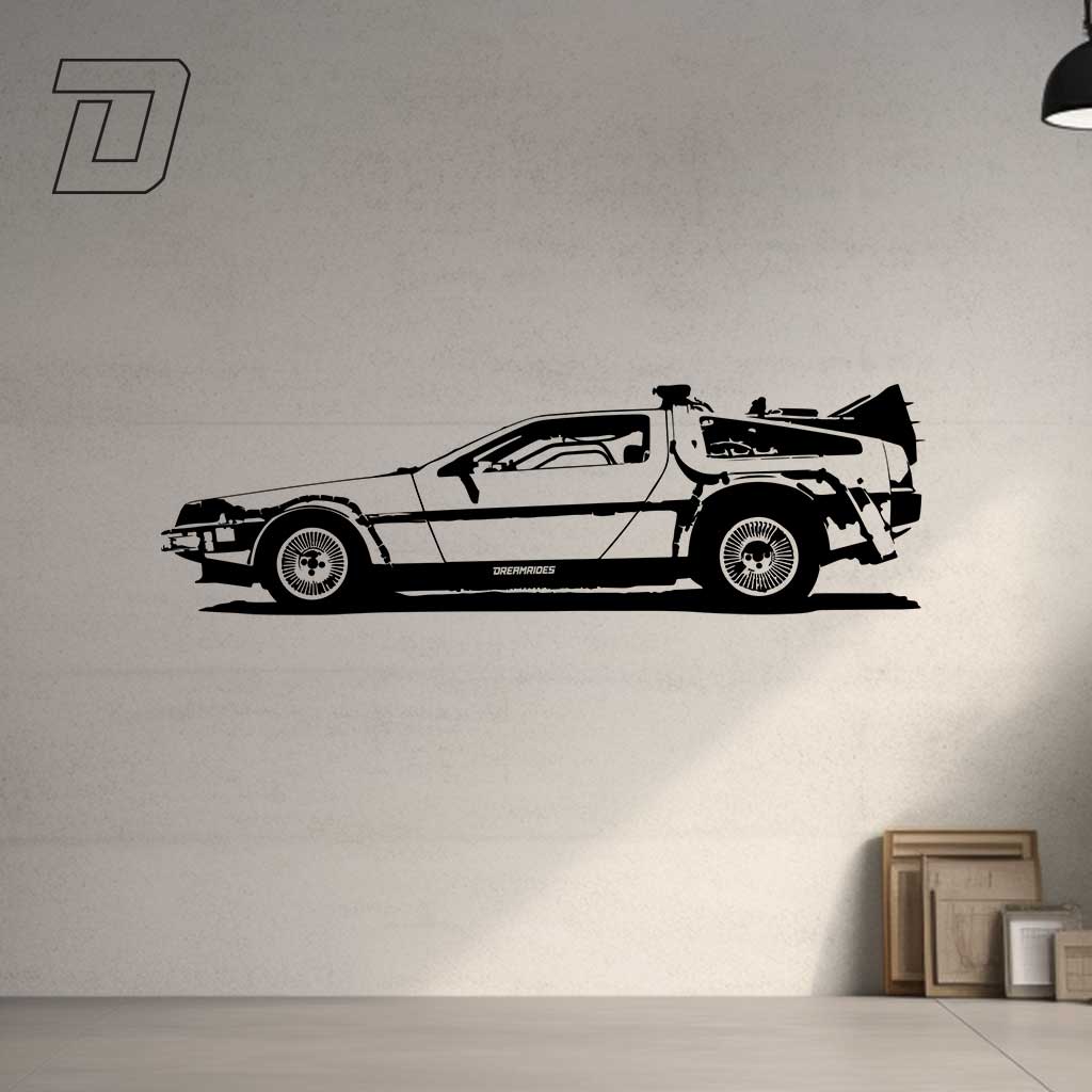 DeLorean DMC-12 "Zeitmaschine" (1985) - Wandtattoo