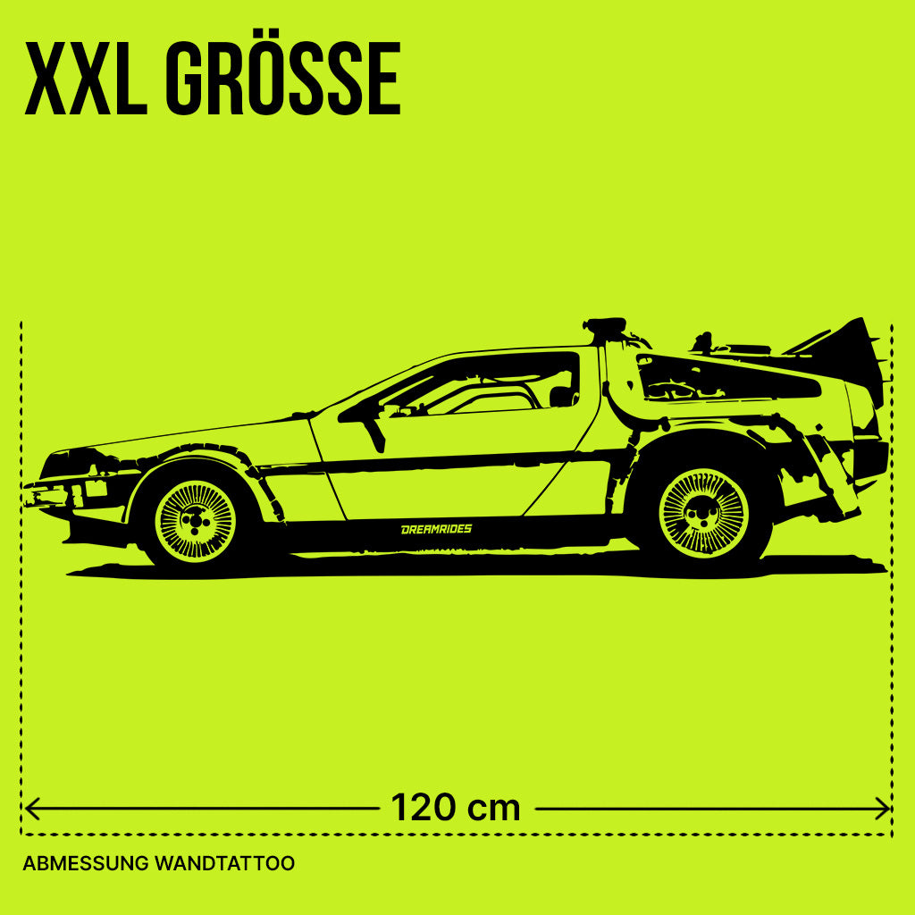 DeLorean DMC-12 "Zeitmaschine" (1985) - Wandtattoo