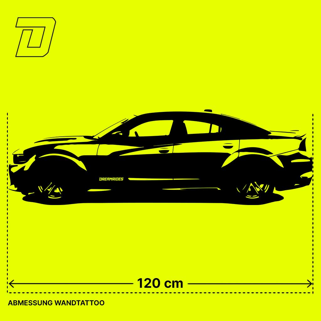Wandtattoo - Dodge Charger SRT Hellcat (2019)