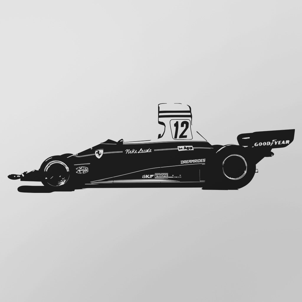 Ferrari F1 "Niki Lauda" (1975) - Wandtattoo