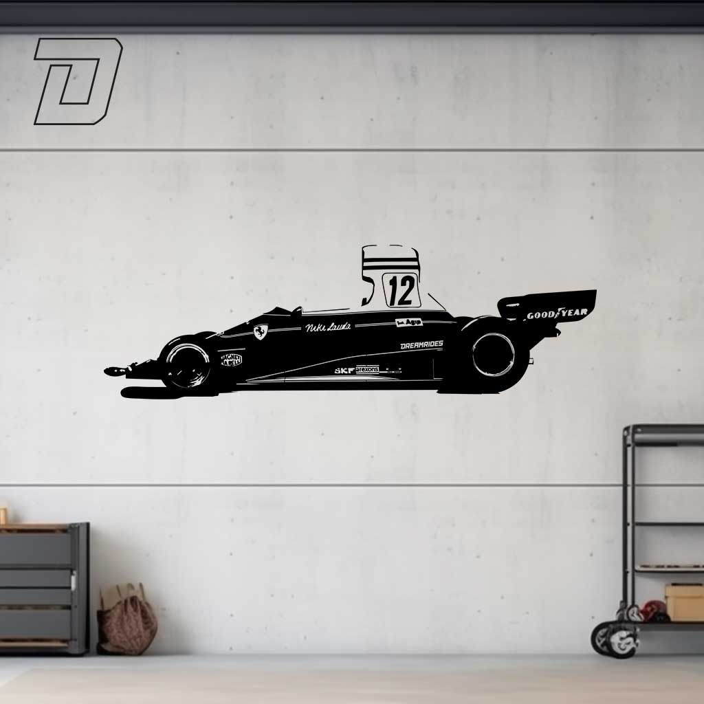 Wandtattoo - Ferrari F1 "Niki Lauda" (1975)