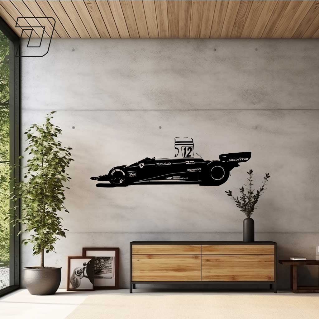 Wandtattoo - Ferrari F1 "Niki Lauda" (1975)