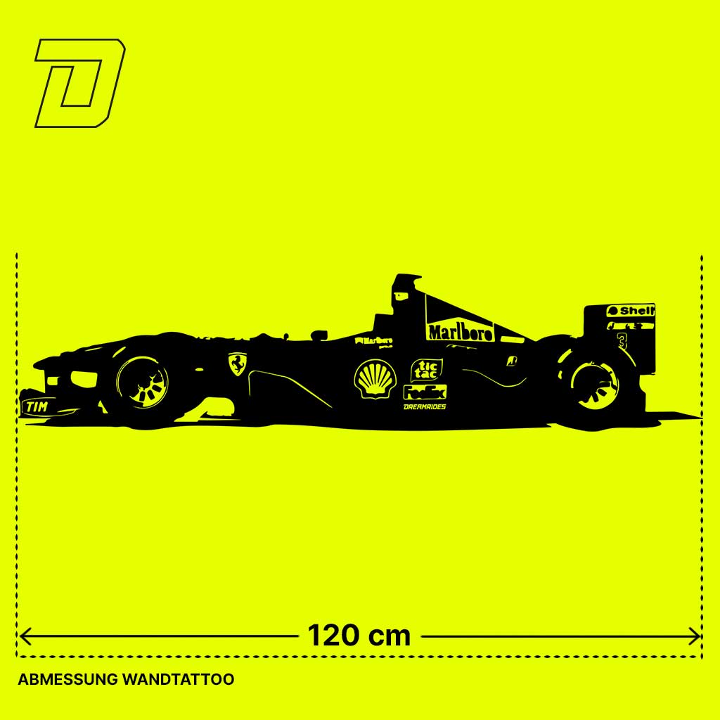 Wandtattoo - Ferrari "Michael Schumacher" (2000)