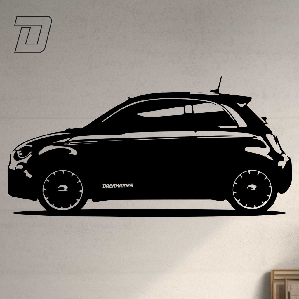 Wandtattoo - FIAT 500e (2021)