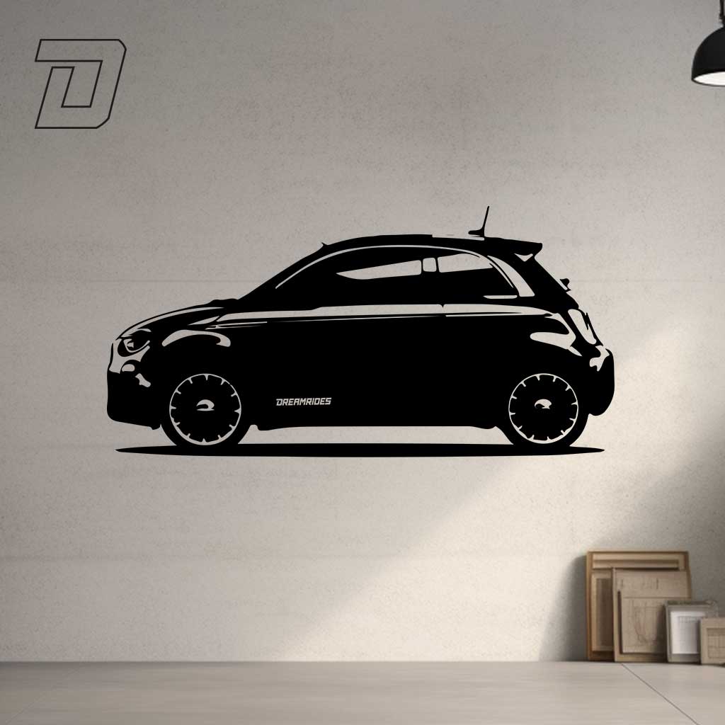 FIAT 500e (2021) - Wandtattoo